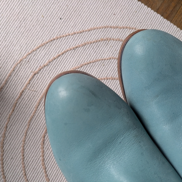 Samantha Pleet Wolverine 1000 Mile Leather Light Blue Ankle Booties - Picture 5 of 13